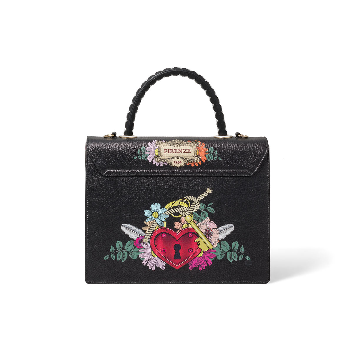 on Embroidery Flower Bag Boston leather handbags handbags women famous brand,Gray 