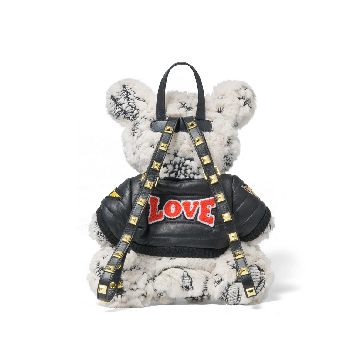 Dolce & Gabbana Faux Fur Teddy Bear Backpack