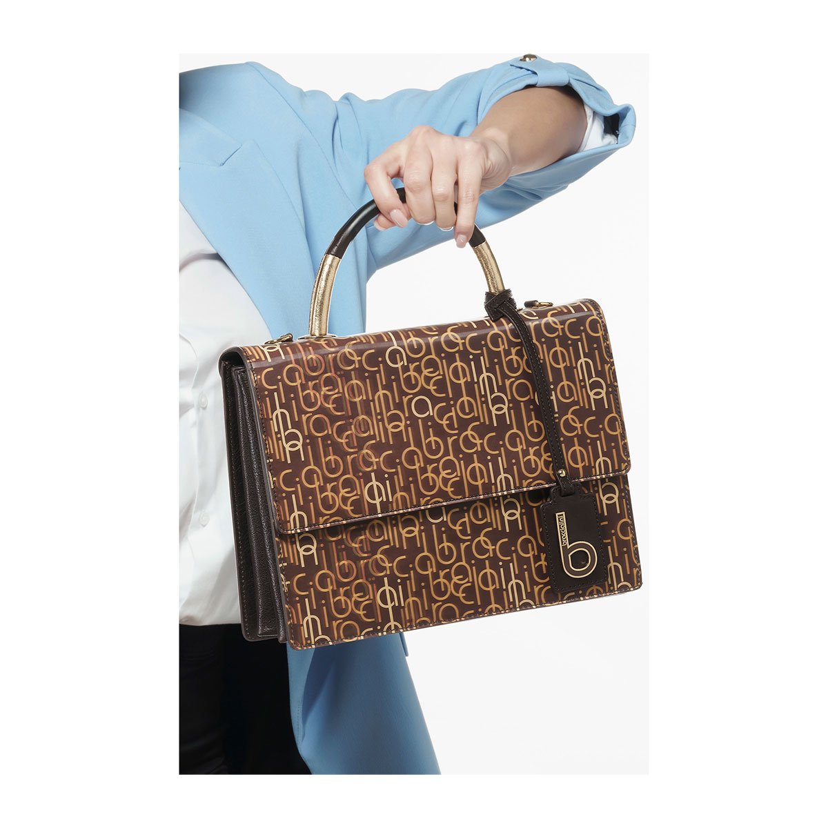 Louis Vuitton Montaigne Crocodile Leather Purse Hand Bag