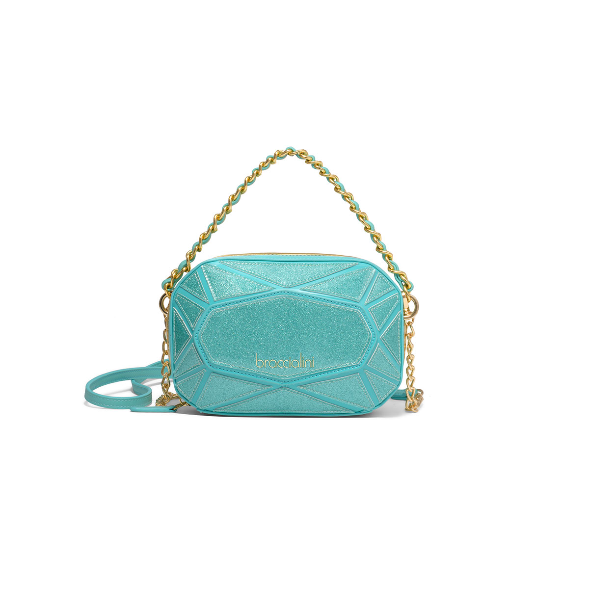 Tiffany Blue Quilted Leather Handbag