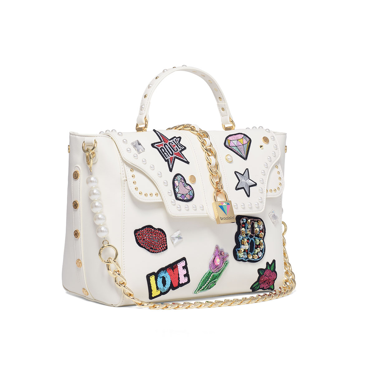 Pinko love bag discount pins tracolla 2018 white