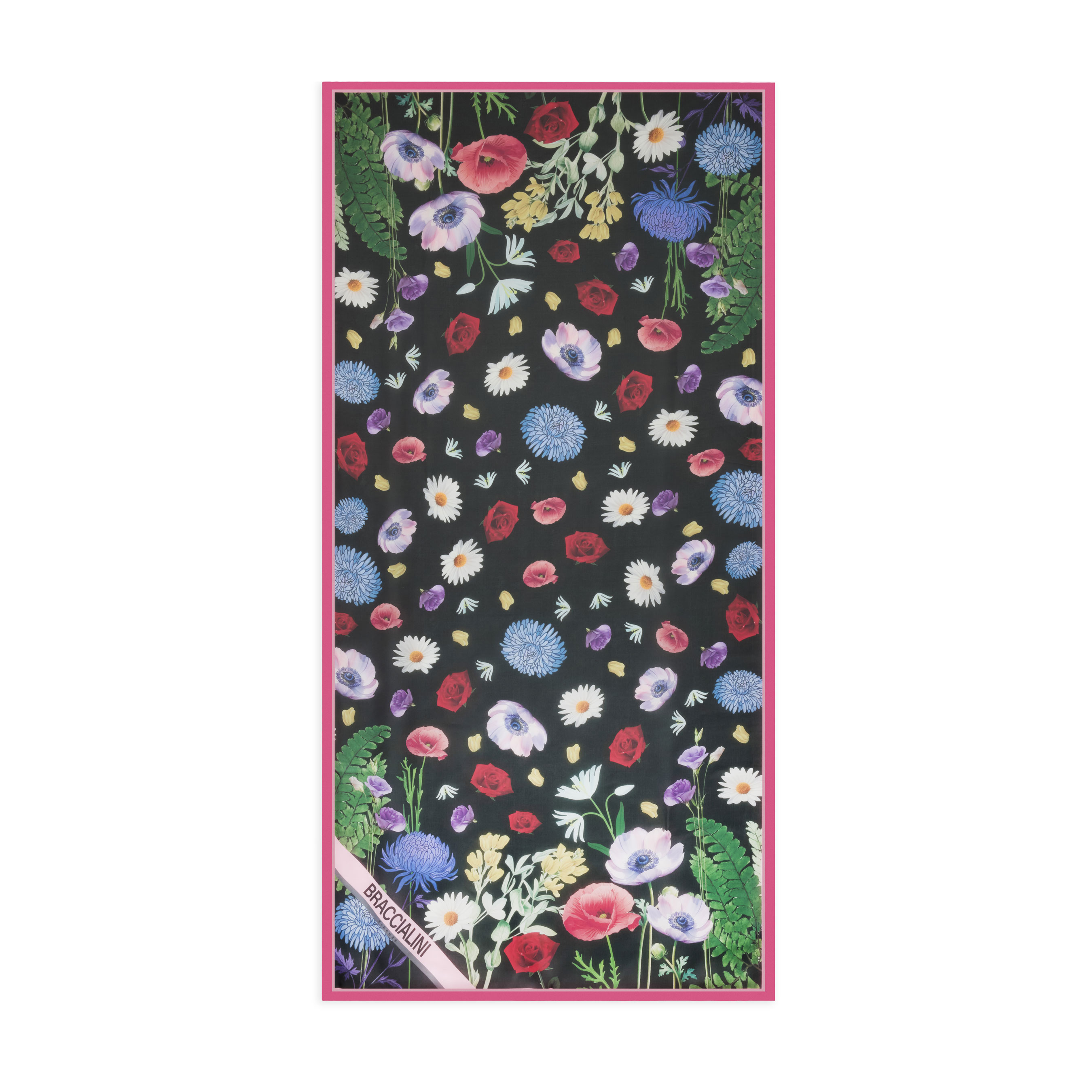Foulard En Soie Braccialini Occasion - Multicolore, écharpe Luxe Italienne, Parfait Accessoire Pour Femme